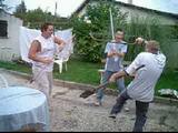 combat de jardin